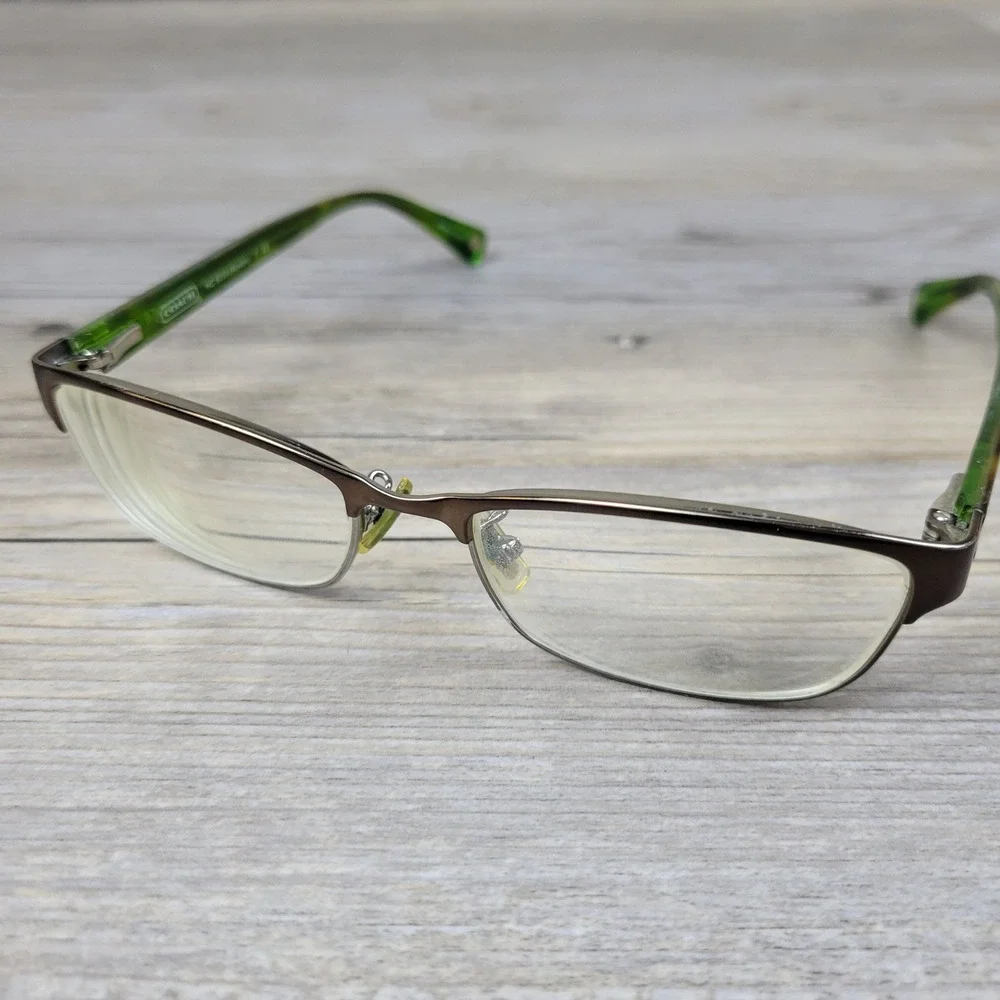Coach Eyeglass Frames HC 5033 Alyson 9128 Satin Brown Dark Silver 53-16-135